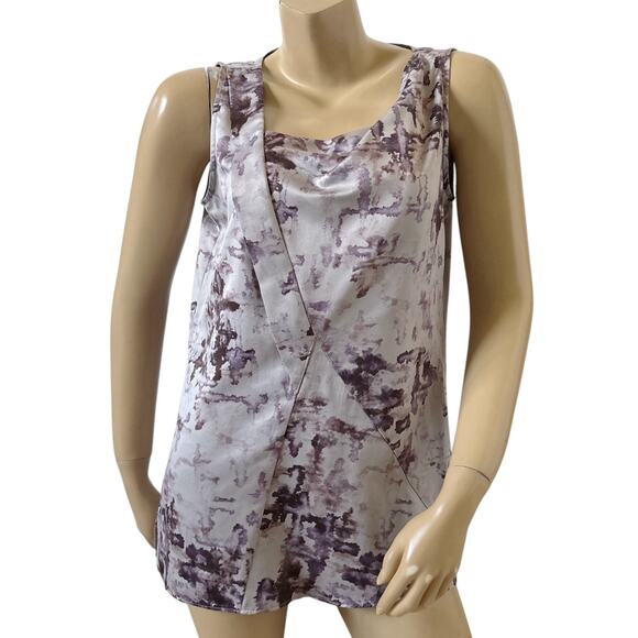 SIMPLY VERA VERA WANG Womens Size Medium Asymmetric Neck Tank Top Shirt - Picture 1 of 8
